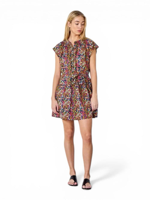 Apiece Apart Forta Dress Women’s Small Le Femme Floral Pink Organic Cotton Mini - view 2