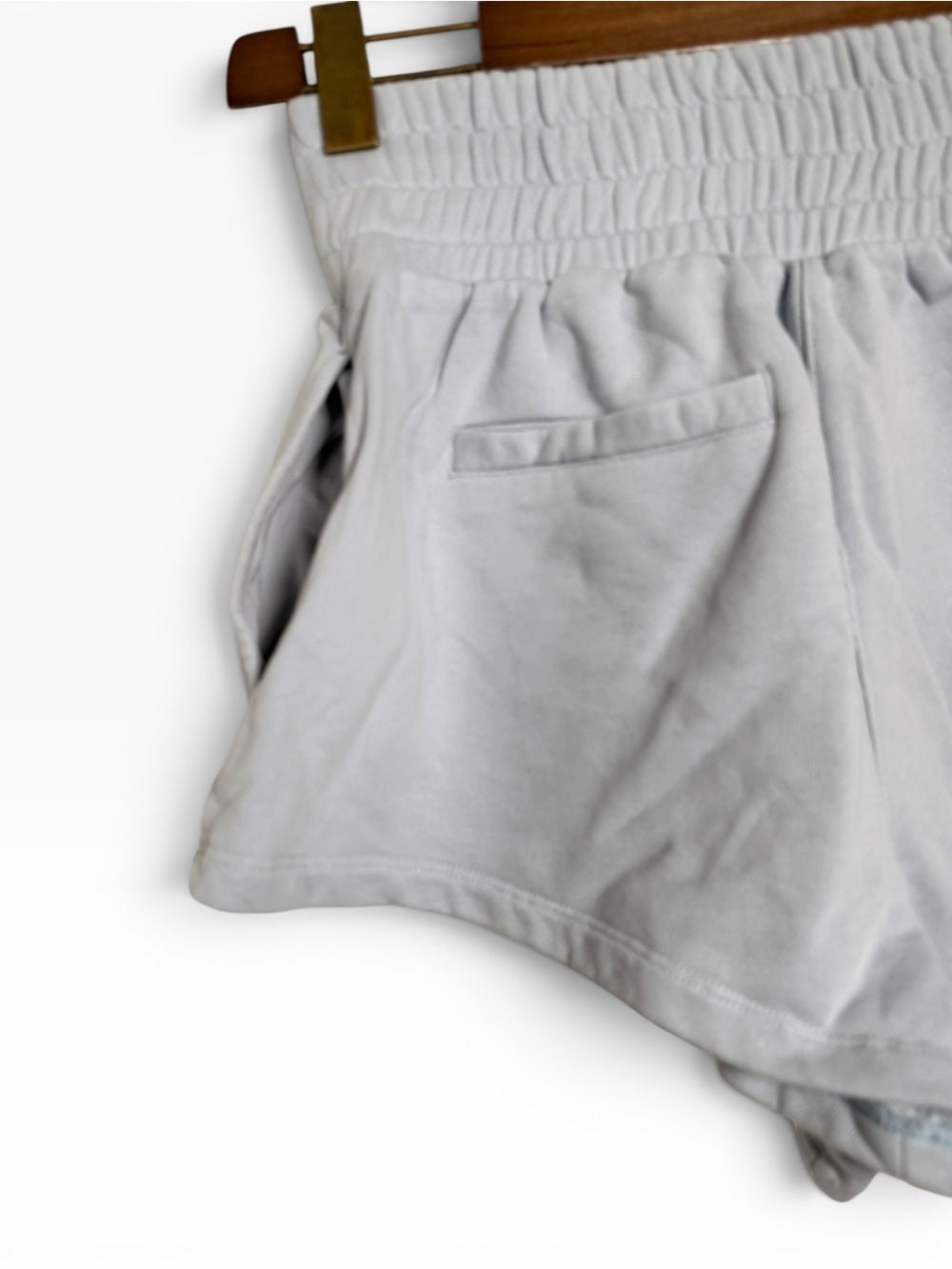 Alexander Wang NYC Terry Boxing Shorts Sea Blue Logo Waist Size Small EU 38 - view 6