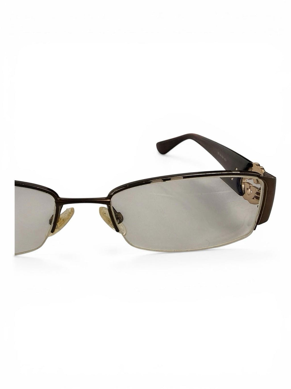 Gucci GG 2844 NVX Eyeglasses Brown Tortoise Gold Logo Half Rim Frames 51 17 135 - view 7