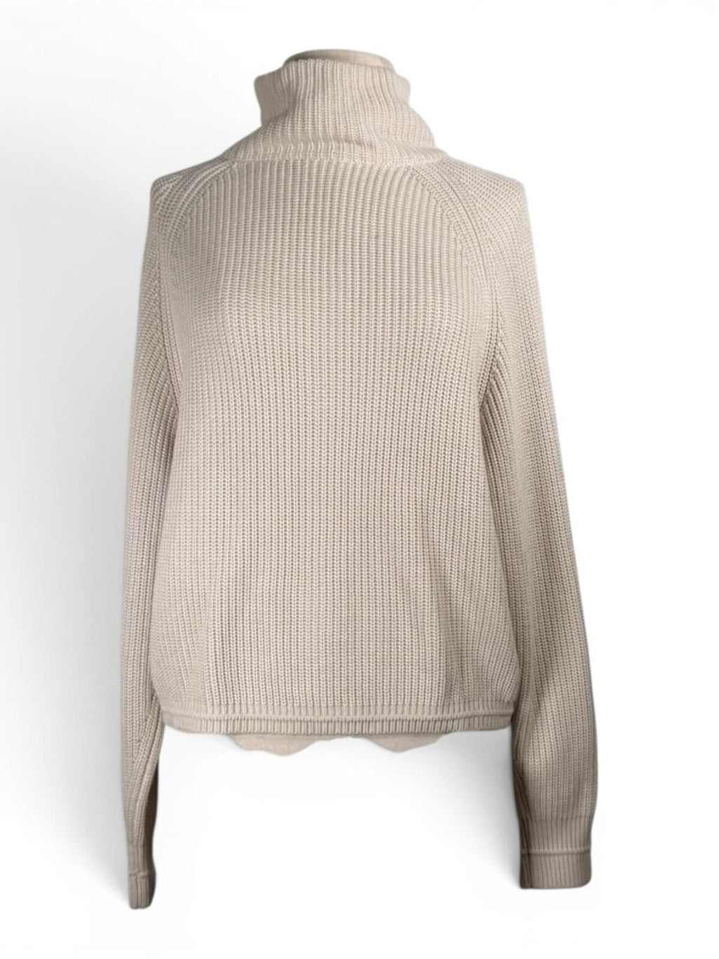 Lululemon Ribbed Turtleneck Sweater Cashlu Knit Cream Relaxed Fit - view 5