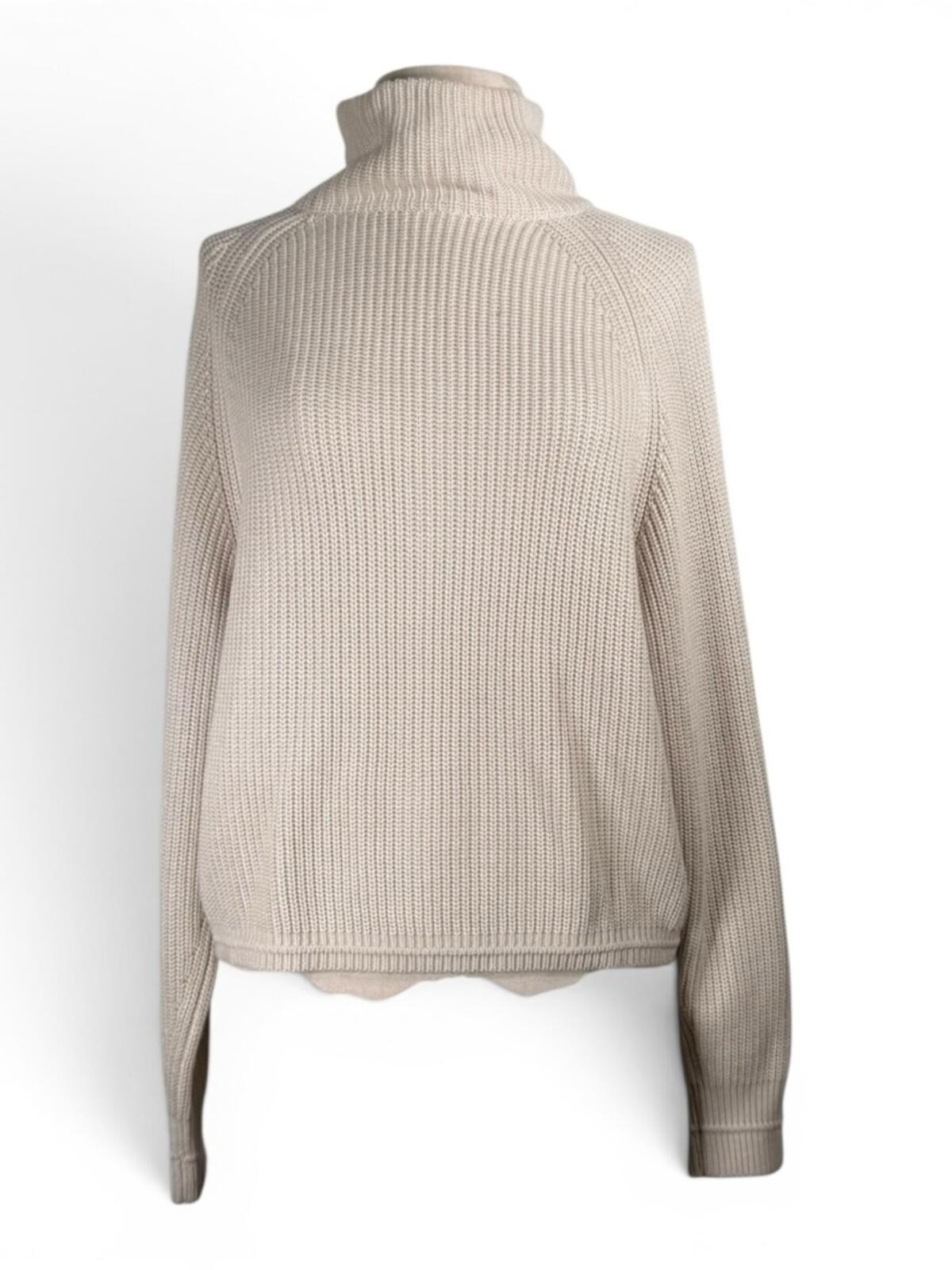 Lululemon Ribbed Turtleneck Sweater Cashlu Knit Cream Relaxed Fit - view 5