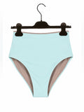 Lululemon Women's High Waist Bikini Bottom Aqua Blue Swim Size Small US 6