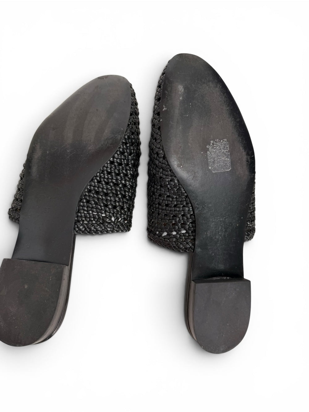 & Other Stories Black Woven Pointed-Toe Mules - view 6