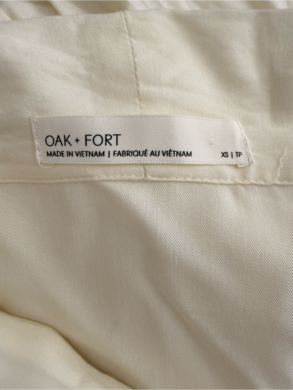 Oak + Fort Butter Yellow Midi Dress XS Button Front Short Sleeve Women's Flowy - view 3