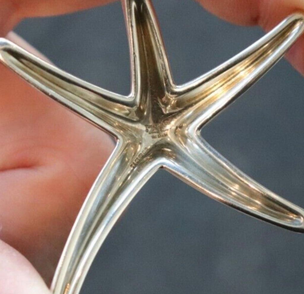 Tiffany & Co. x Elsa Peretti Women's Silver Starfish Pendant 925 1993 Vintage - view 7