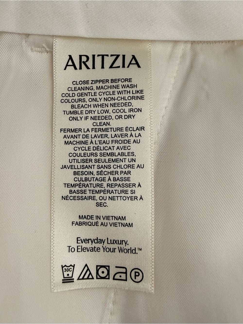 Aritzia The Effortless Mid-Thigh Shorts 6 Heather Matte Pearl Ivory High Rise - view 8