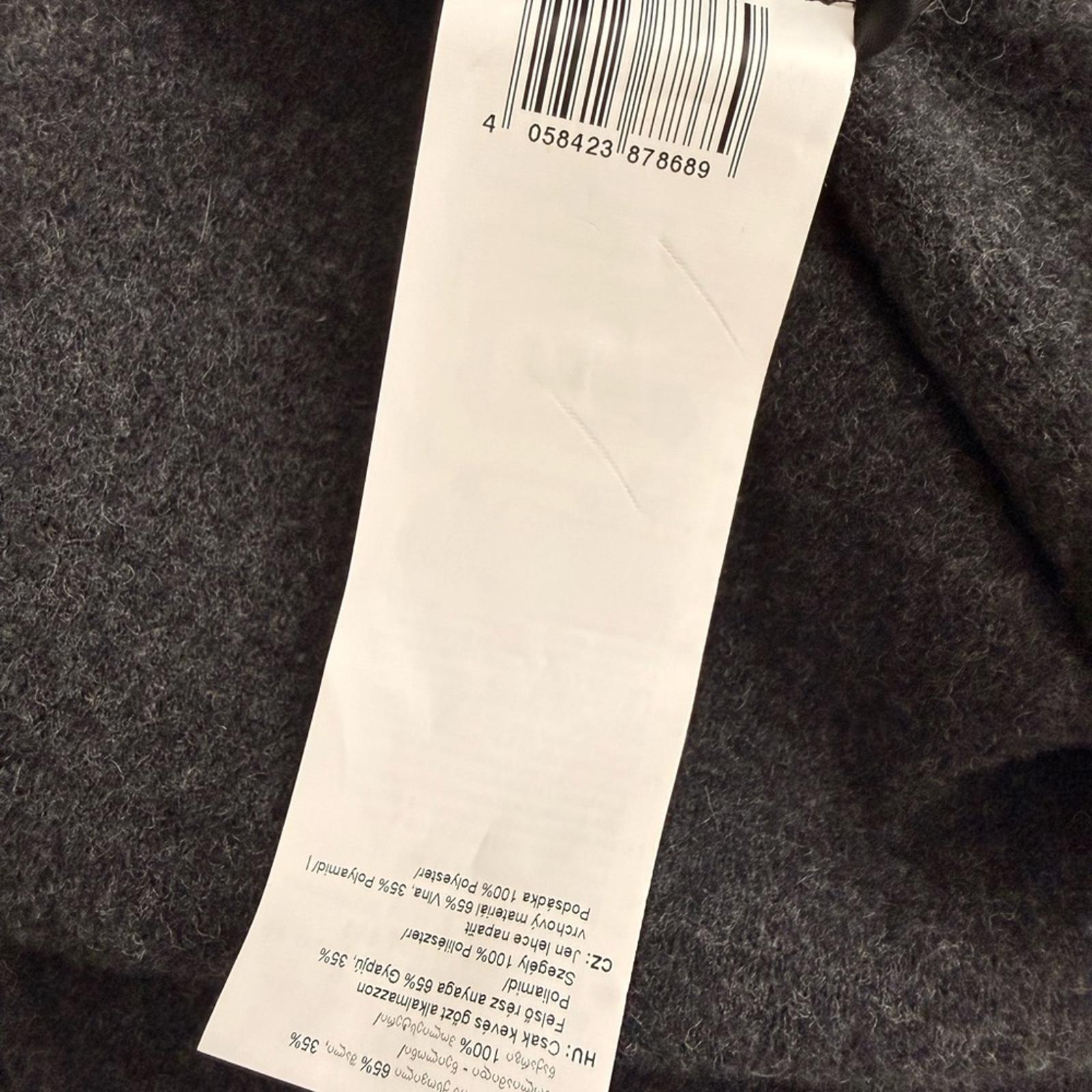 Gerry Weber Edition Wool Blend Cape Poncho Jacket Gray Zip Front Size 38 US 8 - view 4