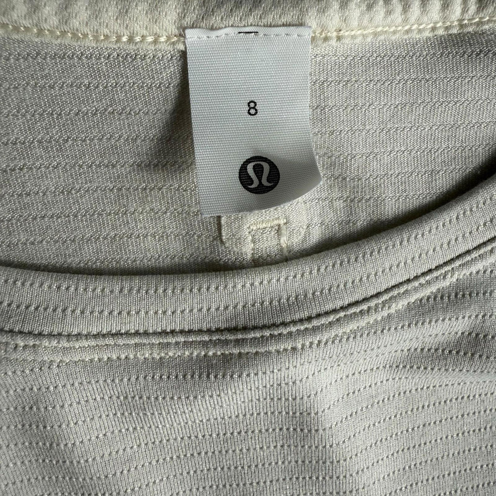Lululemon Women Light Ivory License to Train Classic Fit Long Sleeve Shirt US8 M - view 4