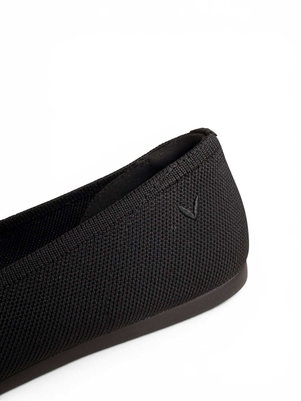 VIVAIA Black Pointed Toe Bow Azura Flats Women's US 8.5 Washable Knit Slip On - view 8
