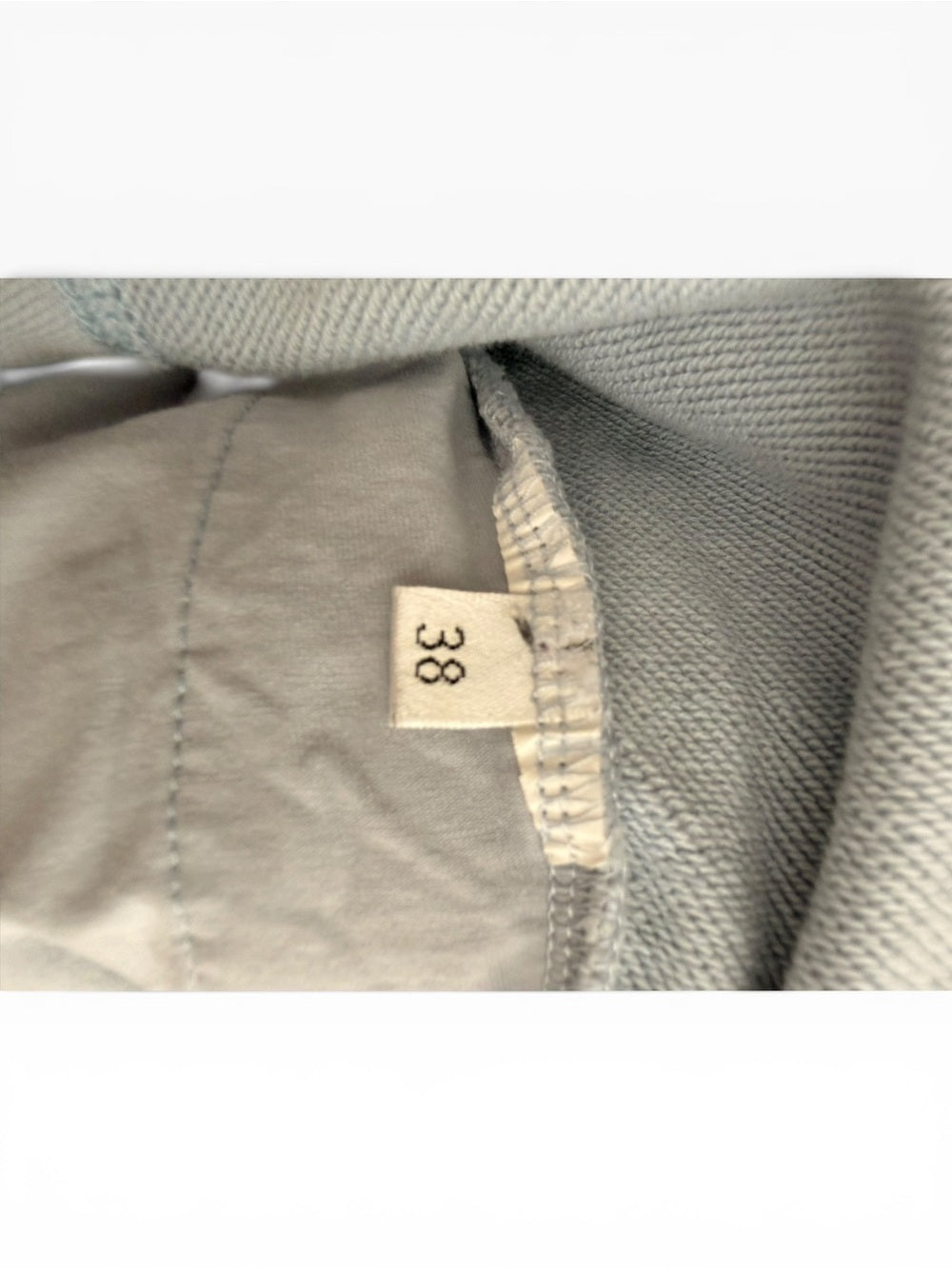 Alexander Wang NYC Terry Boxing Shorts Sea Blue Logo Waist Size Small EU 38 - view 7