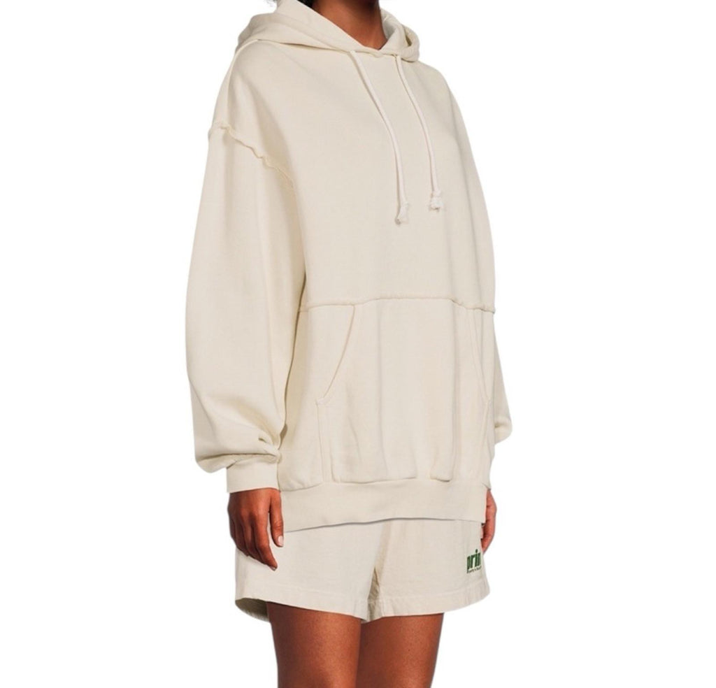 The Upside Dana Hoodie Women Small Natural Ivory Organic Cotton Oversize Sweater - view 2