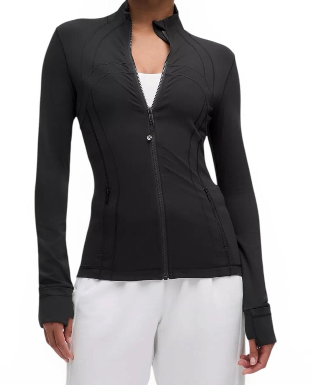 Lululemon Define Jacket Nulu Women’s US8 Black Full Zip Fitted Athletic Jacket