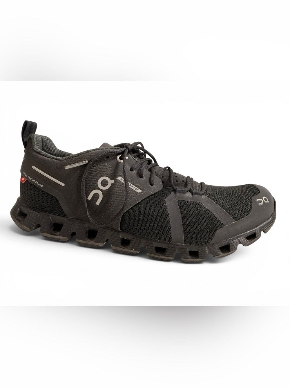 On Running Cloud Waterproof Black Running Shoes Women's 8.5 Swiss Engineered - view 7