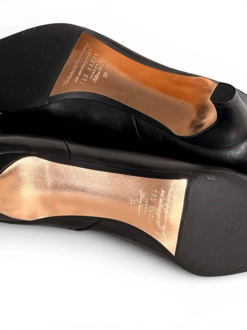 Ted Baker Amaedi Leather Kitten Heel Ankle Boots Black Women's 39 US 8.5 - view 7