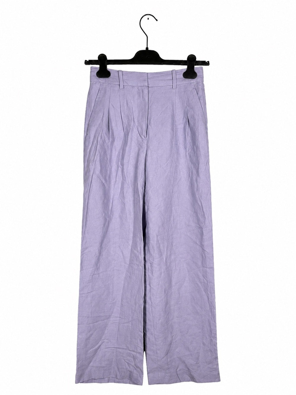 Wilfred Effortless Pant Lilac Linen Blend Wide Leg Trouser Size 4 Pants - view 2