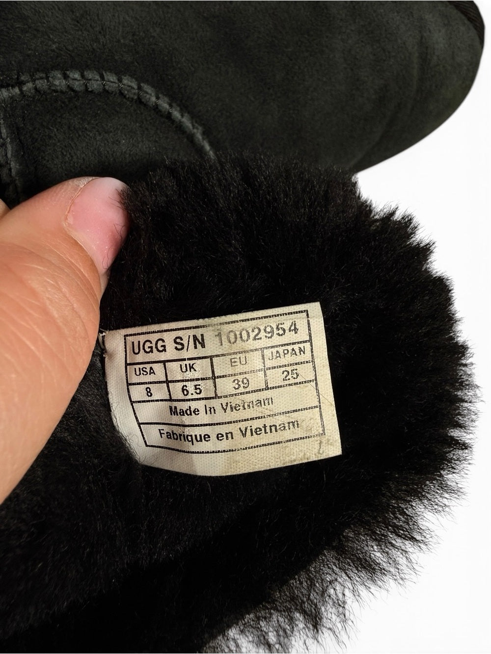 UGG Australia Bailey Bow II Black Sheepskin Boots Women's US 8 EU 39 Lace Up - view 5