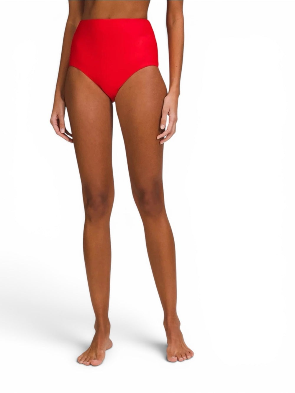 Lululemon Women's High Waist Bikini Bottom Red Swim Size Small US 6
