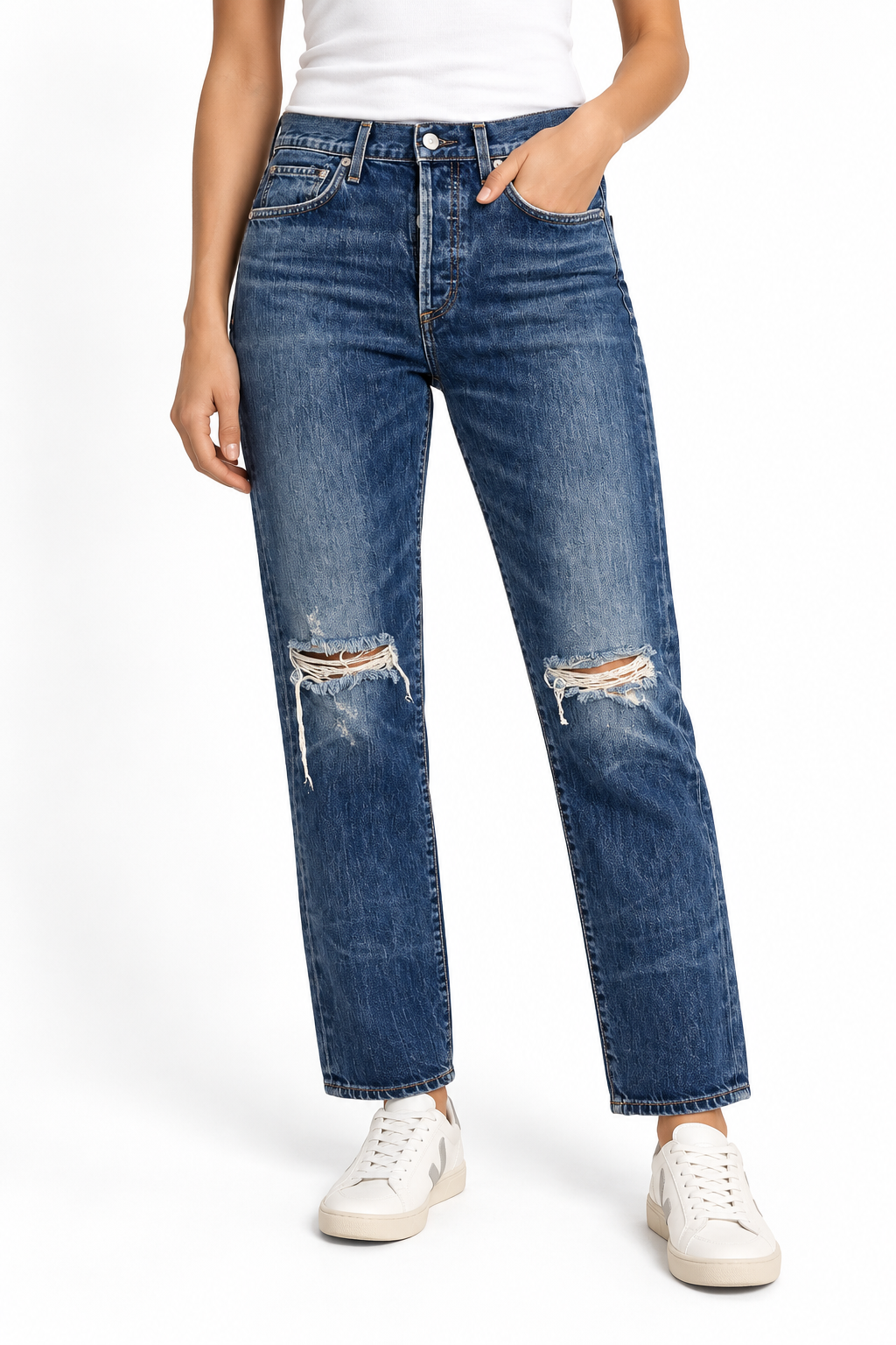 Citizens of Humanity Liya High-Rise Crop Jeans Dark Wash Size 26
