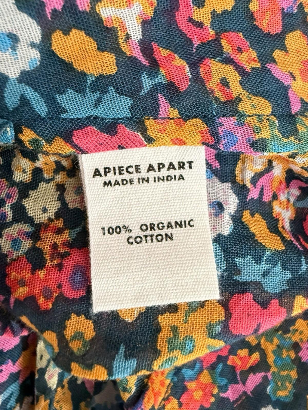 Apiece Apart Forta Dress Women’s Small Le Femme Floral Pink Organic Cotton Mini - view 8
