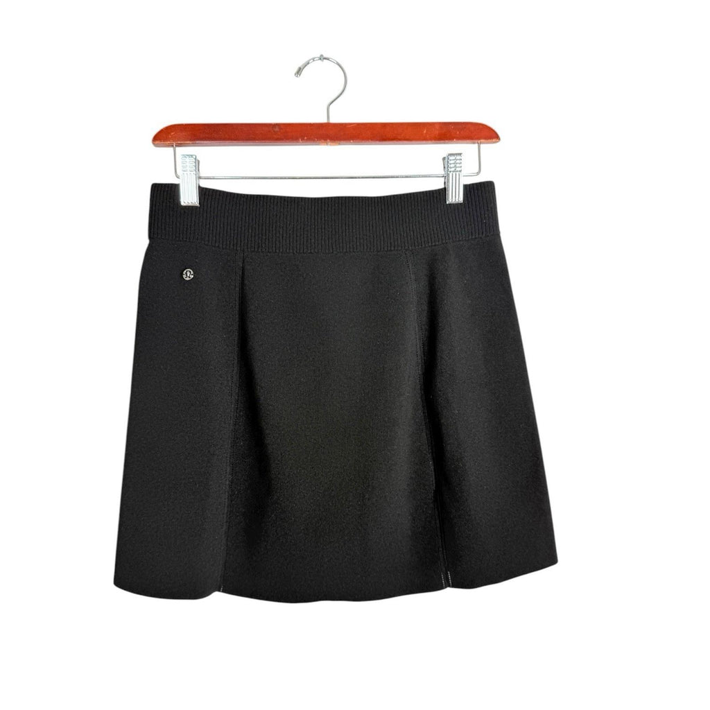 Lululemon Ribbed-Knit Mini Skirt Black NWT Size Small High Rise Stretch Casual - view 8