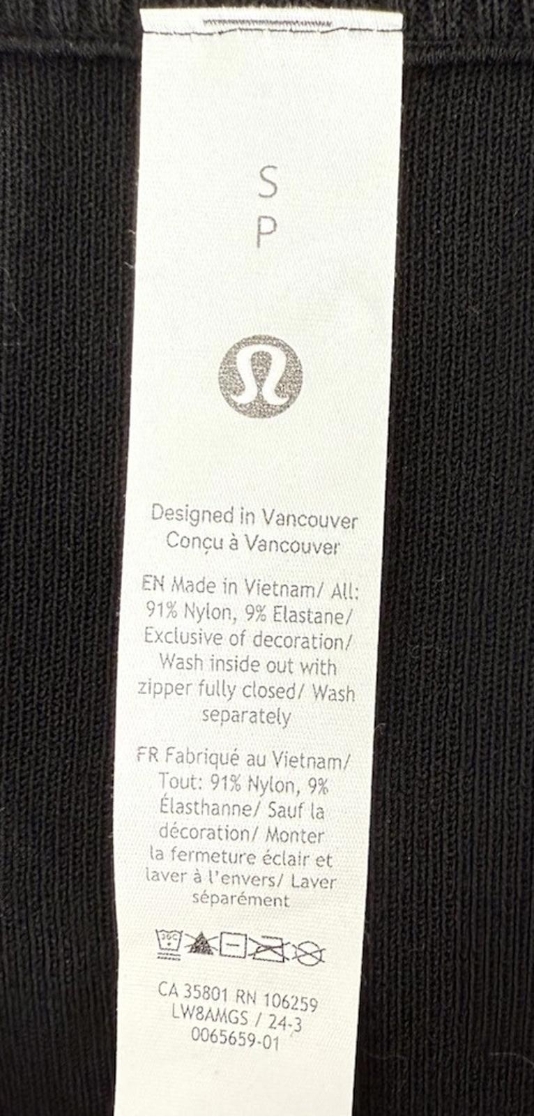 Lululemon Ribbed-Knit Mini Skirt Black NWT Size Small High Rise Stretch Casual - view 11