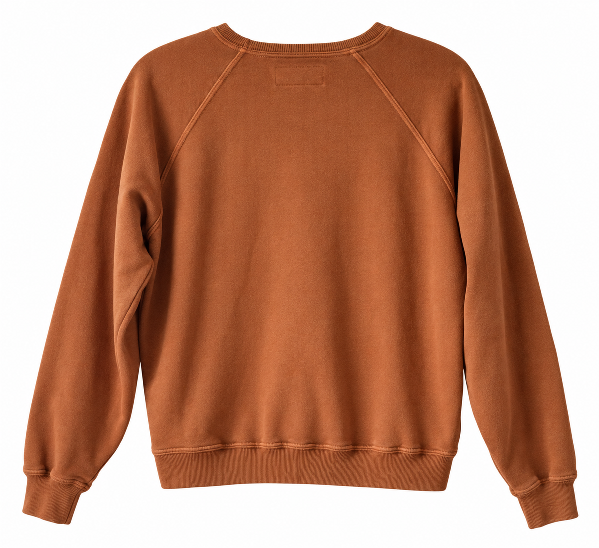 The Great. Terracotta Cotton Raglan Sweatshirt Size 1