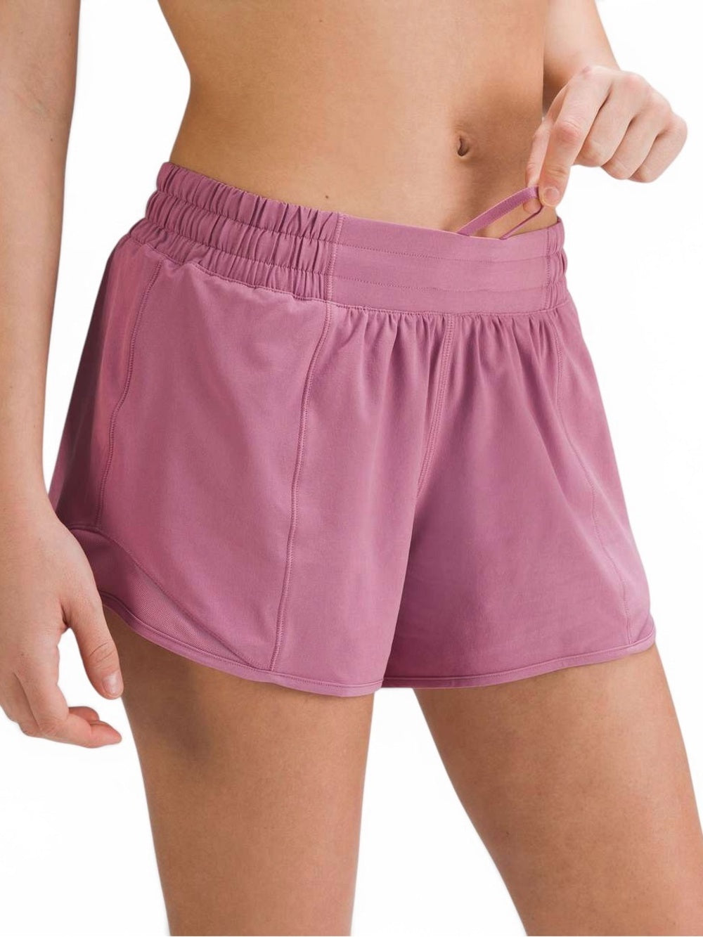 Lululemon Hotty Hot Low-Rise Lined Short 4" Velvet Dust Size 4 Women’s Small