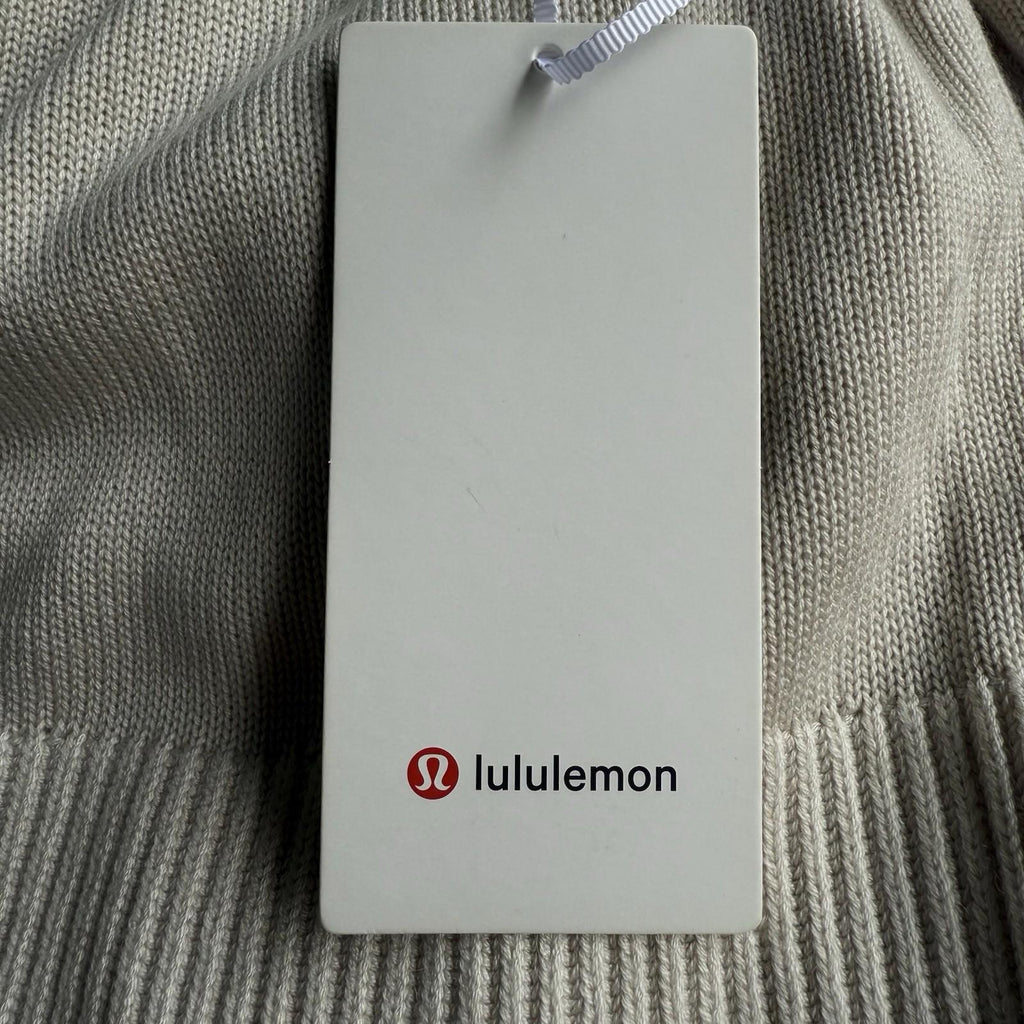 Lululemon Women’s Double Knit Sweater Hoodie White Opal Beige Knit Size XS/S NWT - view 9