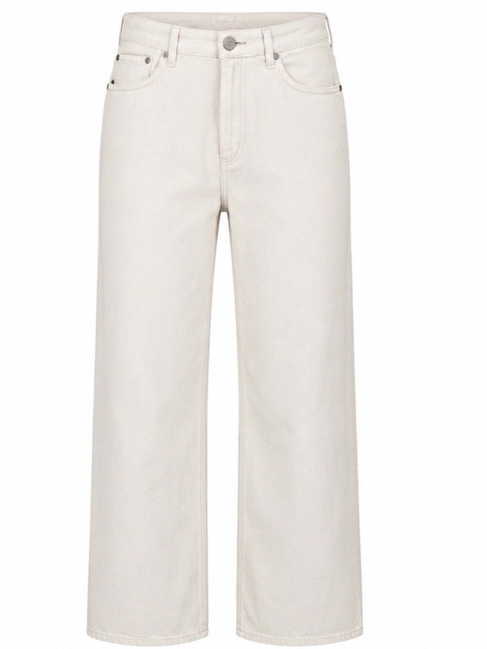Rag & Bone Logan Wide Leg Jeans Ecru Off White Mid Rise Women's 28 Organic Denim - view 13