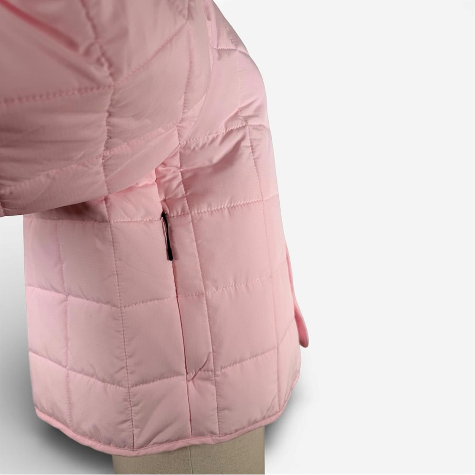 Rains Women’s Medium Liner Bomber Jacket Candy Pink Quilted Lightweight Coat - view 7