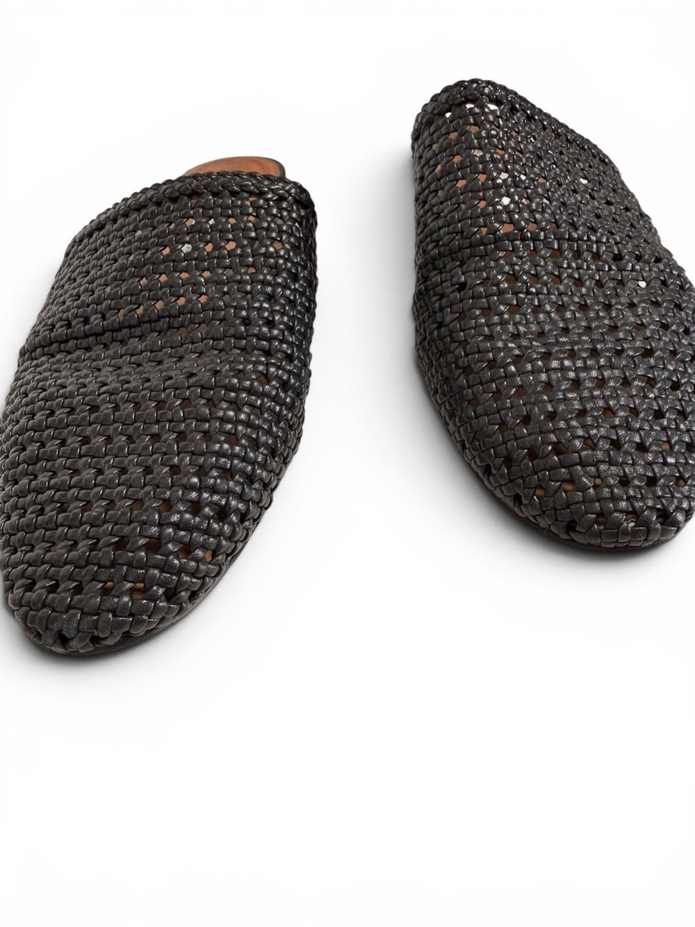 & Other Stories Black Woven Pointed-Toe Mules - view 5