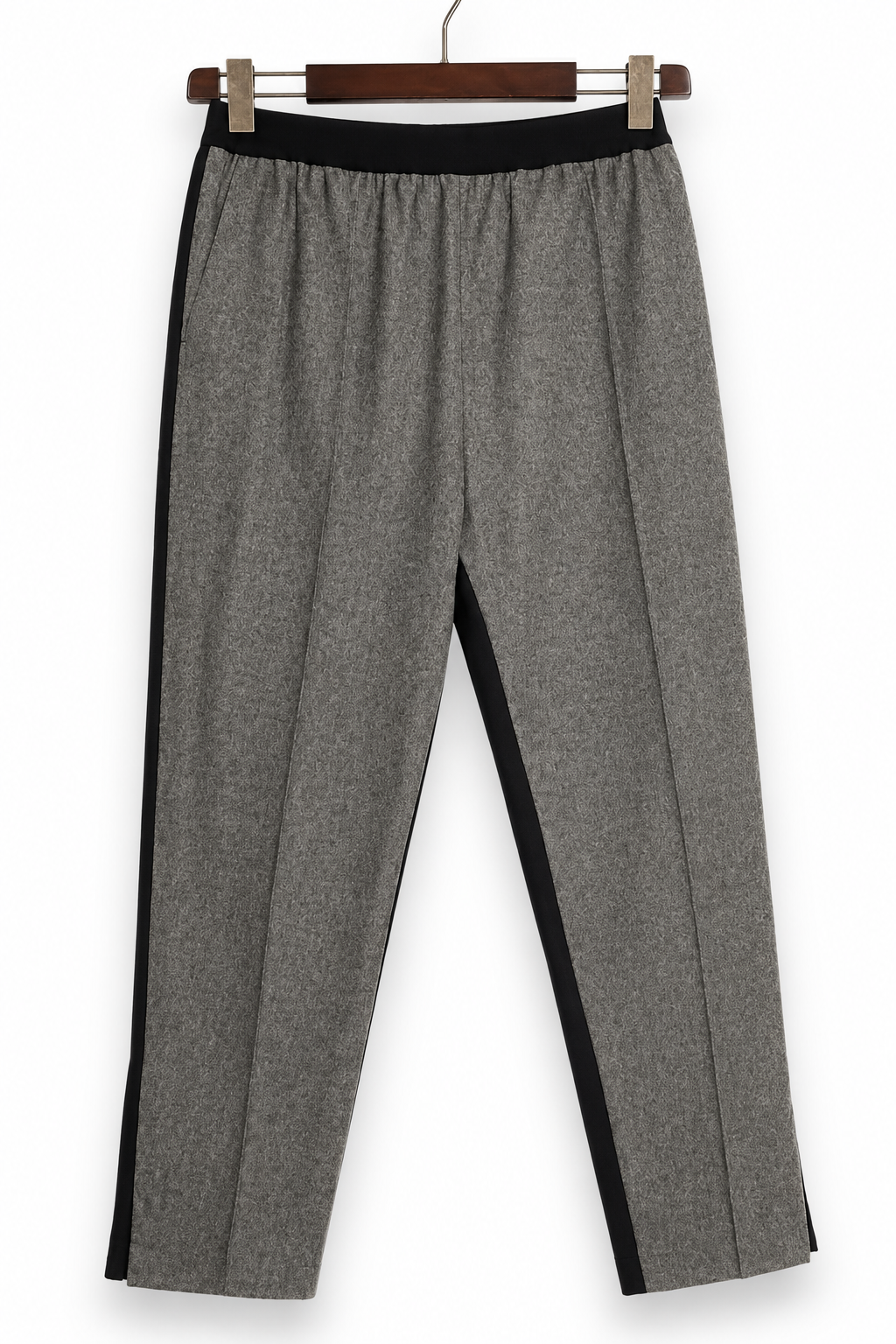 Céline Grey & Black Wool Tailored Trousers Size 36