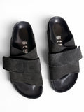Birkenstock Kyoto Black Suede Slide Sandals Women's EU 39 US 8 Regular Shoes