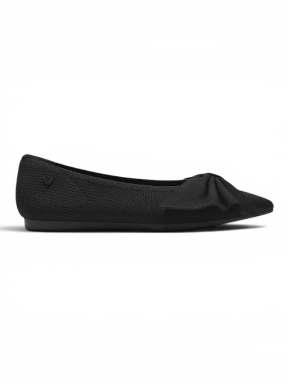 VIVAIA Black Pointed Toe Bow Azura Flats Women's US 8.5 Washable Knit Slip On - view 11