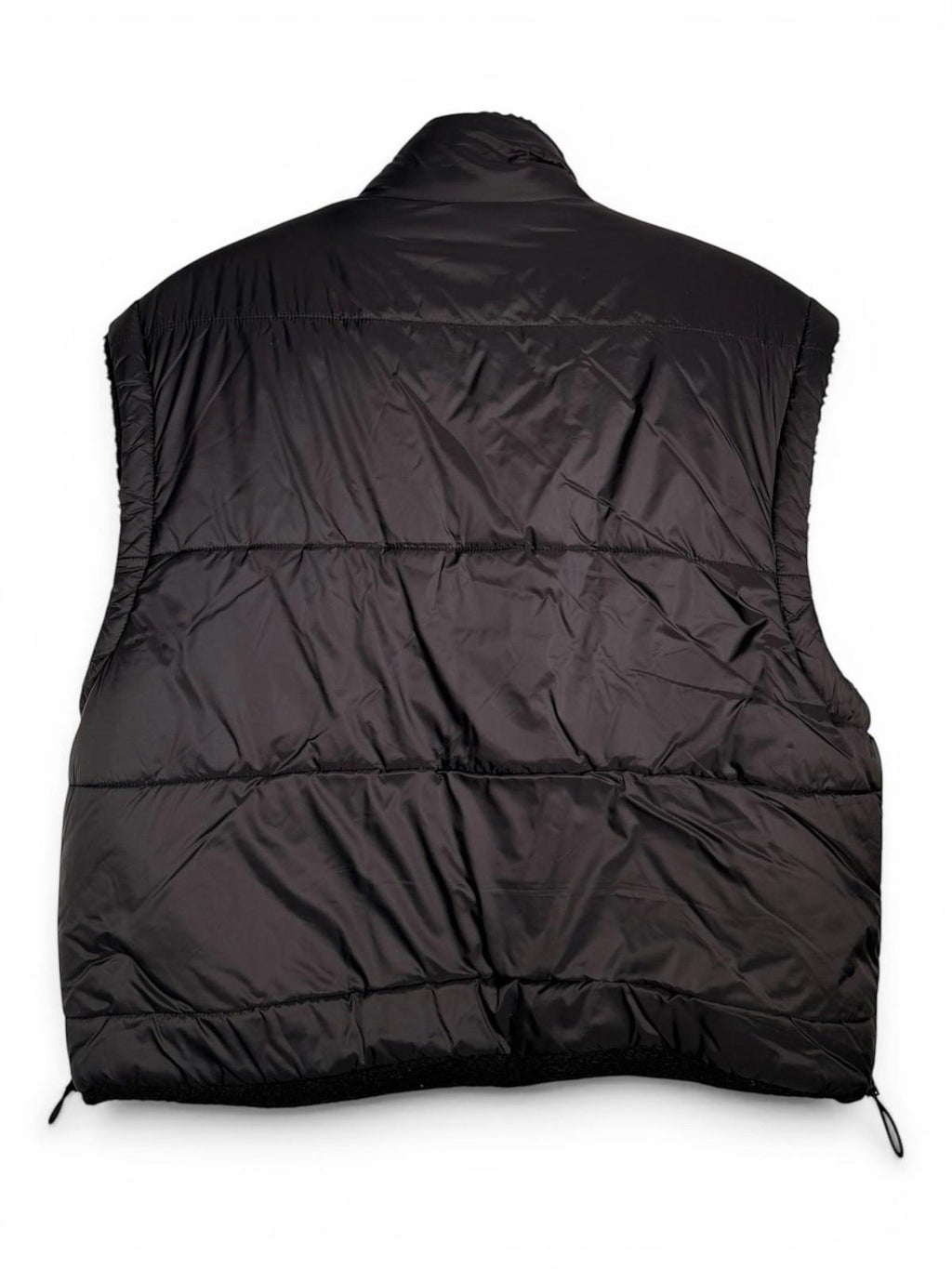 Velvet Graham Spencer Reversible Sherpa Vest Black Puffer Womens Small Cozy Zip - view 4