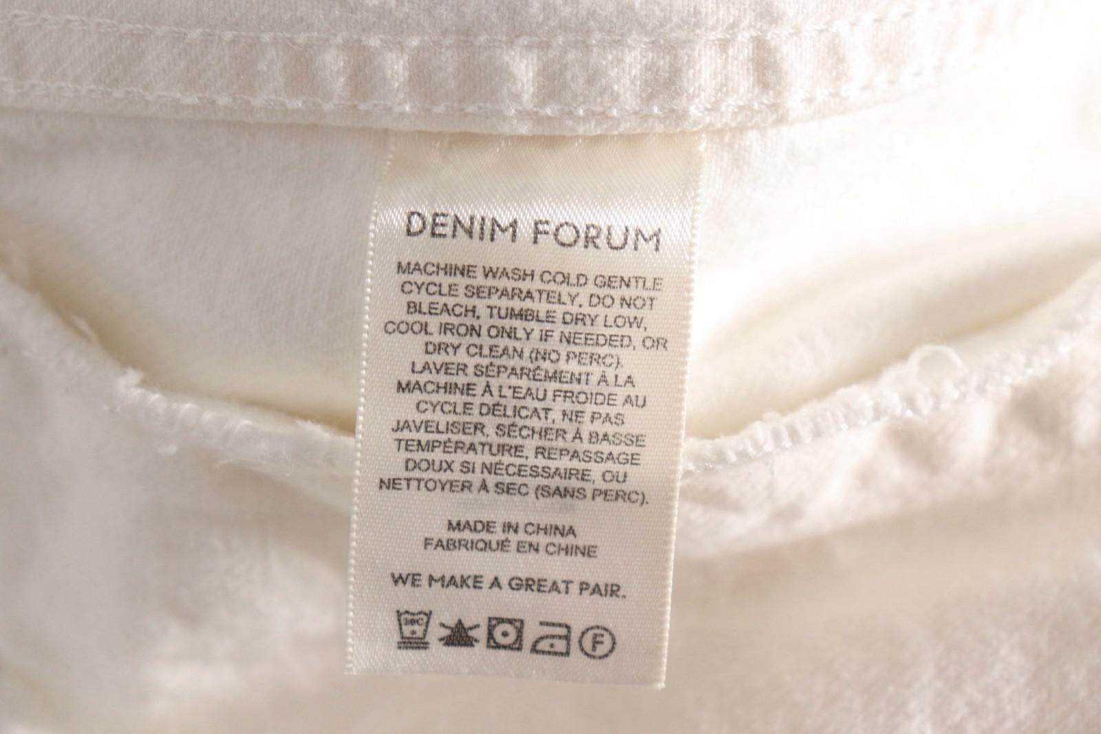 Denim Forum Ali Jacket Women’s Size XXS Bone White Organic Cotton Aritzia Coat - view 7