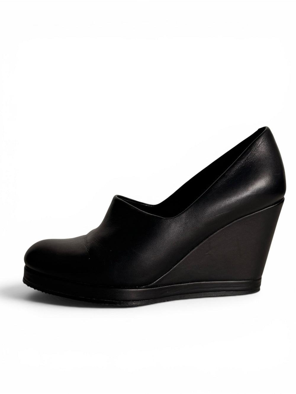 Audley London Black Leather Wedge Heel Pumps Women's EU 36.5 US 6.5 Spain - view 5
