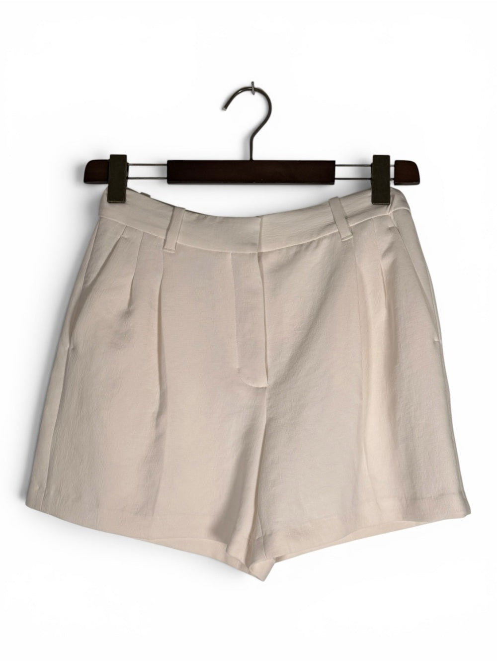 Aritzia The Effortless Mid-Thigh Shorts 6 Heather Matte Pearl Ivory High Rise - view 6