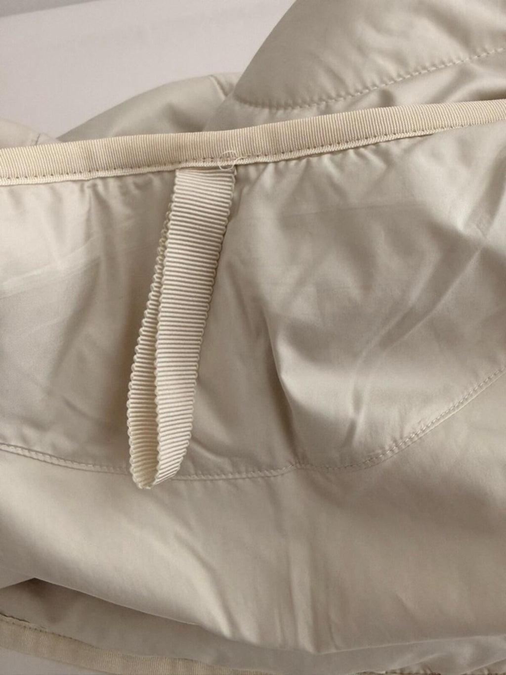 Lululemon Quilted Insulated Jacket Womens Small Beige Snap Front LW4CNBS - view 10