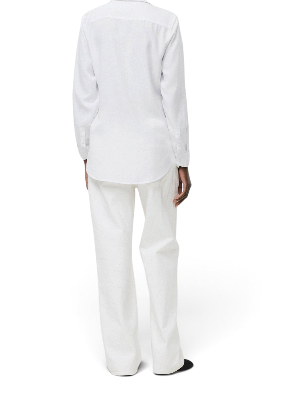 Aritzia Babaton Utility Shirt TENCEL Lyocell Button Up Blouse Large