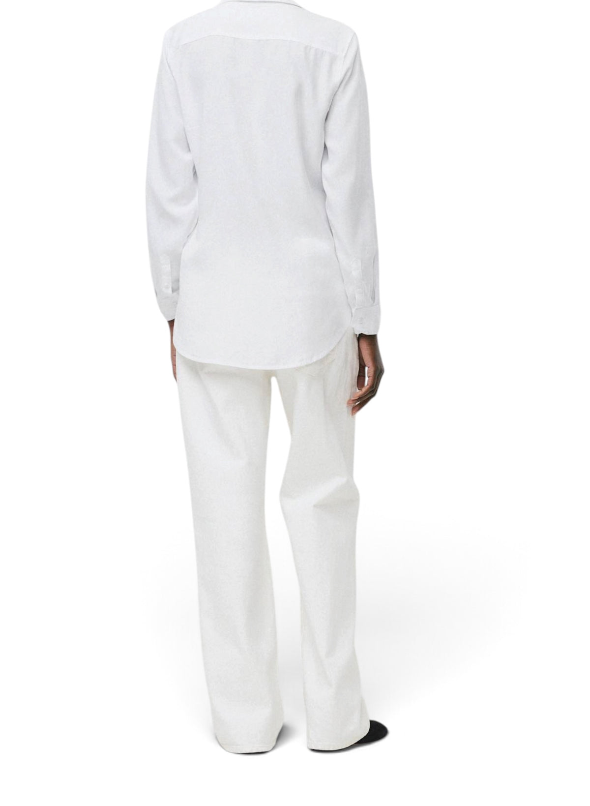 Aritzia Babaton Utility Shirt TENCEL Lyocell Button Up Blouse Large