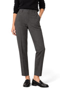 Isabel Marant Étoile Grey Check Virgin Wool Tapered Trousers Size 36