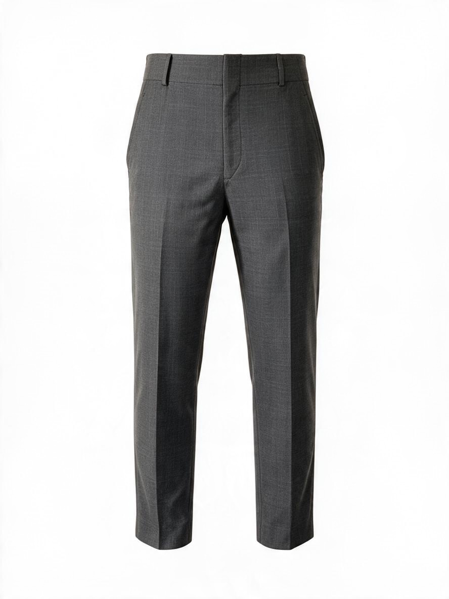 Isabel Marant Étoile Grey Check Virgin Wool Tapered Trousers Size 36