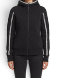 Lululemon Black Zip Hoodie Jacket Reflective Stripes Size 8