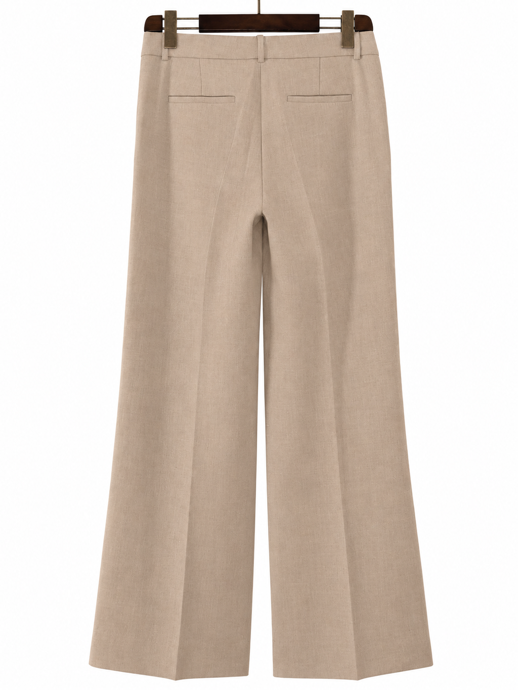 Theory Natural Linen Piazza Wide-Leg Trousers Size 8