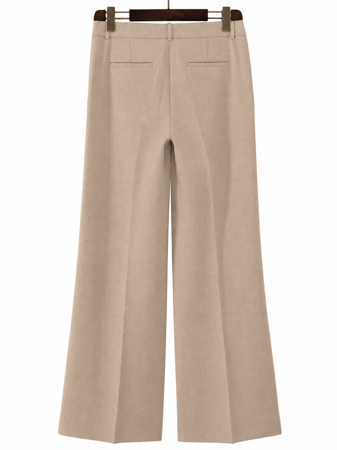 Theory Natural Linen Piazza Wide-Leg Trousers Size 8