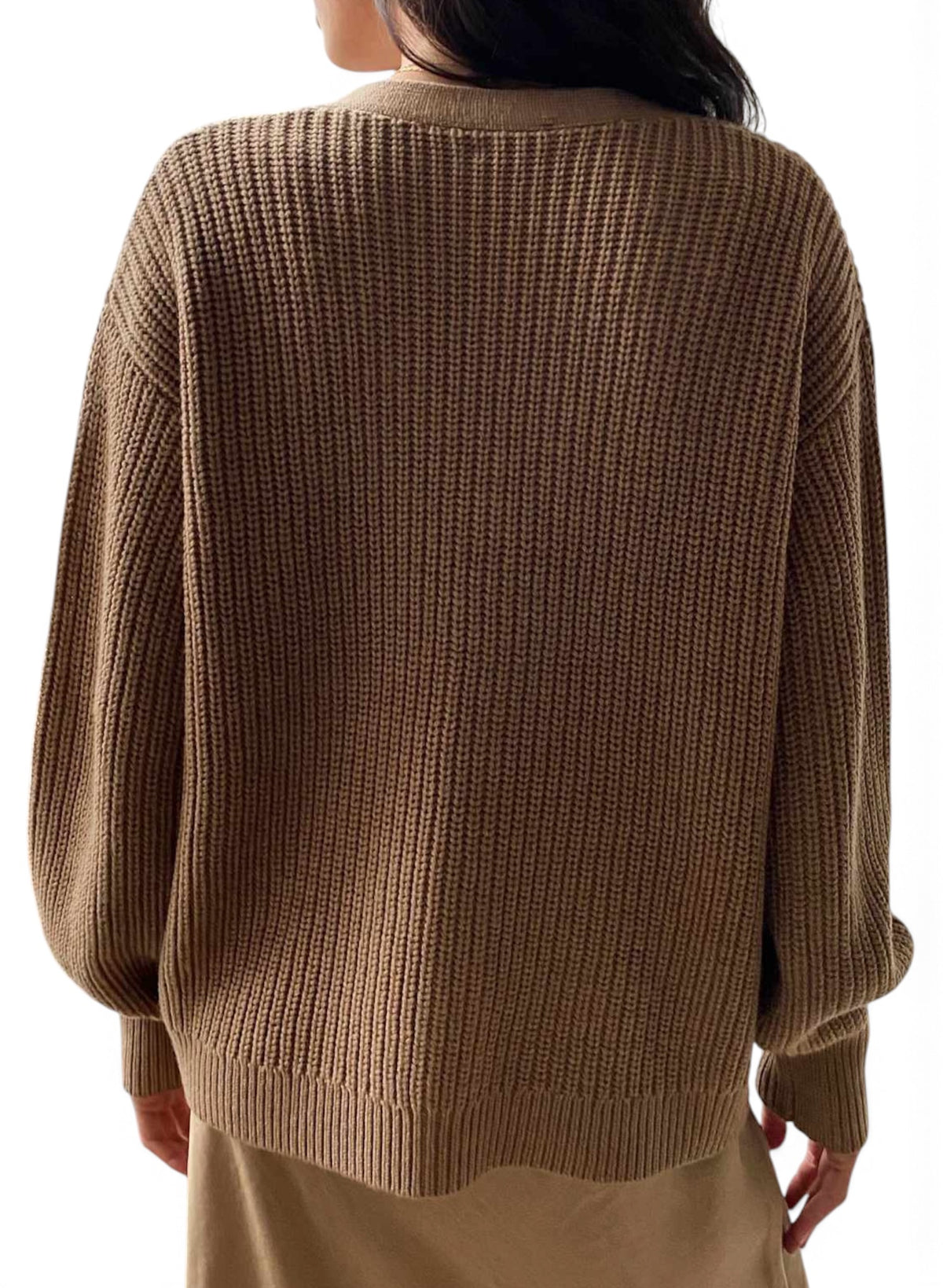 Wilfred Women XS Camel Merino Wool Wilfred Cortado Cardigan Sweater