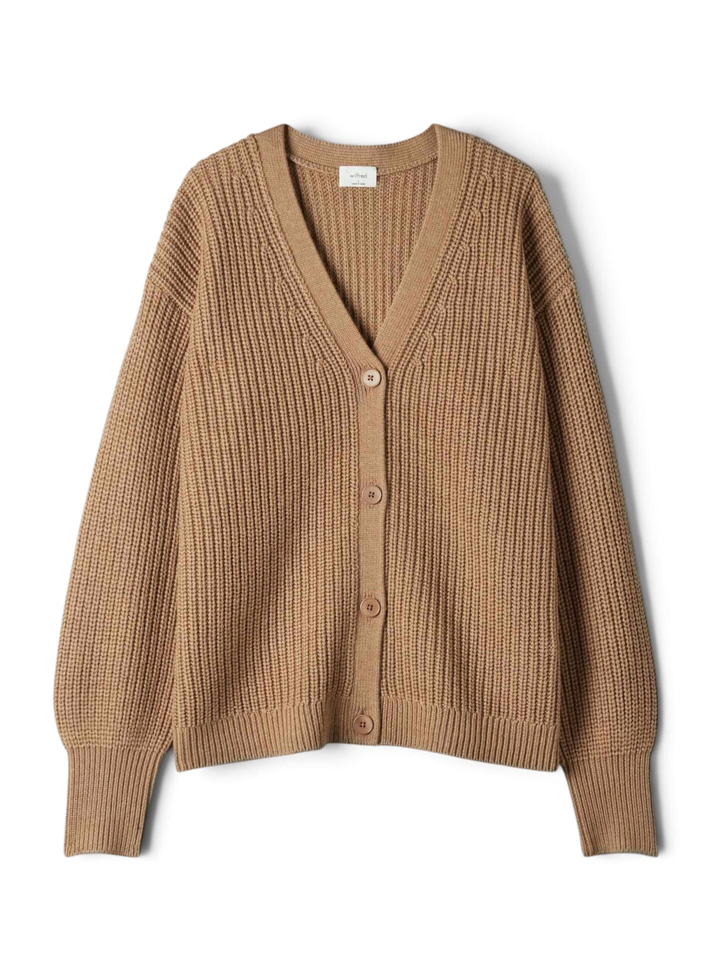 Wilfred Women XS Camel Merino Wool Wilfred Cortado Cardigan Sweater