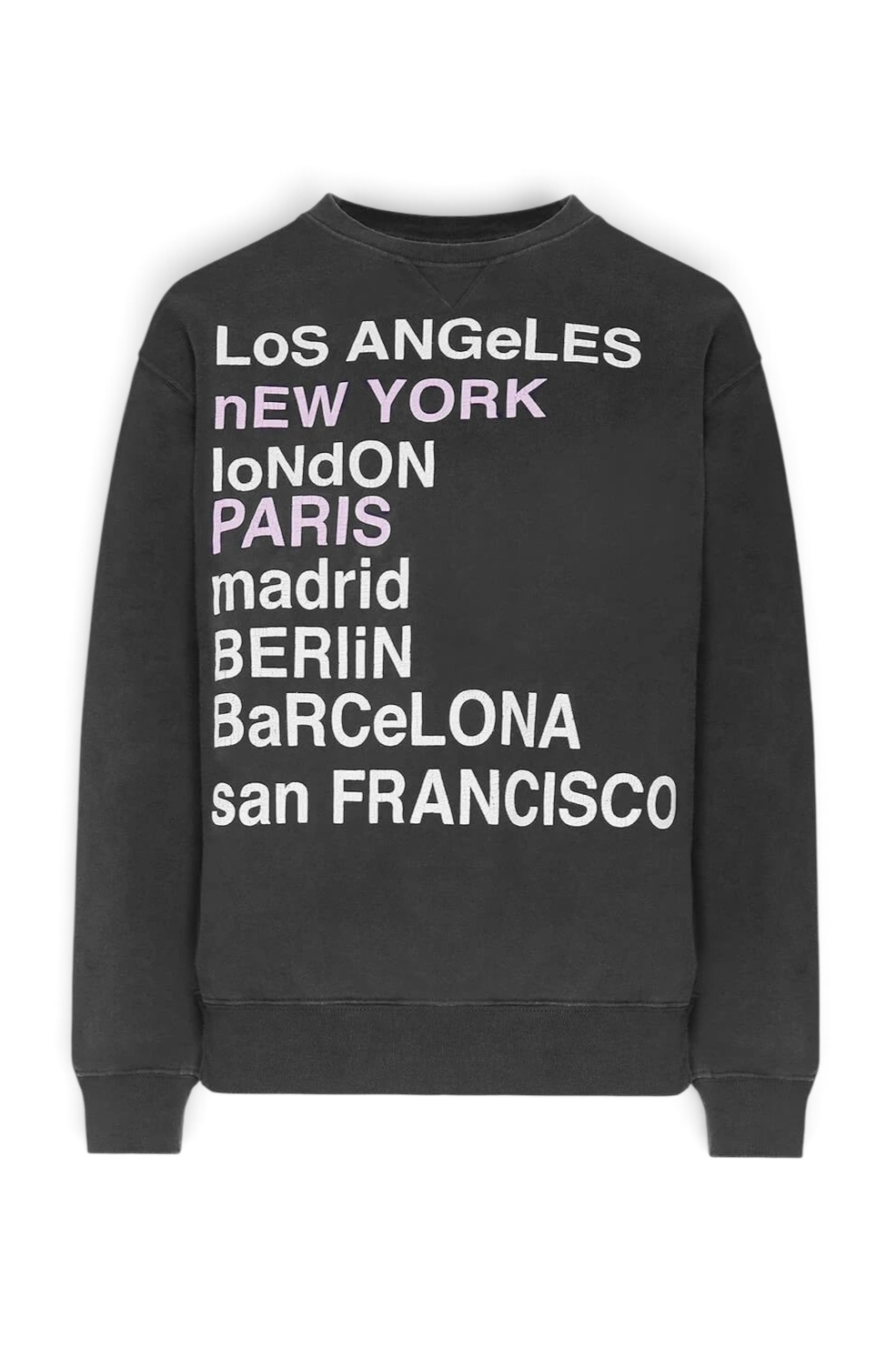 Anine Bing City Love Black Women’s Size XS Cotton Sweatshirt