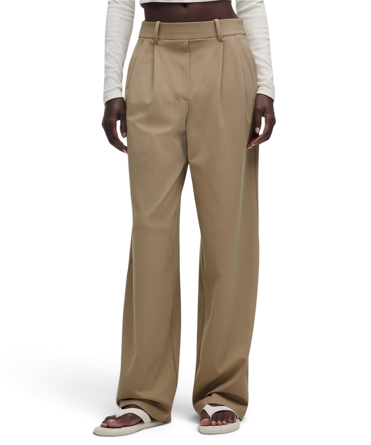 Lululemon Women’s Daydrift High-Rise Wide-Leg Trouser Khaki Brown Large